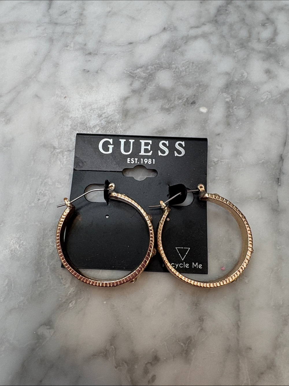 GUESS Gold-Tone Hoop Earrings